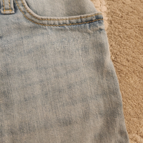 CAT & JACK~Target Girls distressed denim skinny shorts blue Size 10 - Picture 11 of 12